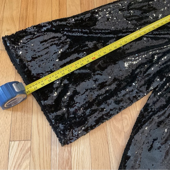 NWT Ted Baker Black Sequin Evening Gown Jumpsuit - Picture 12 of 16